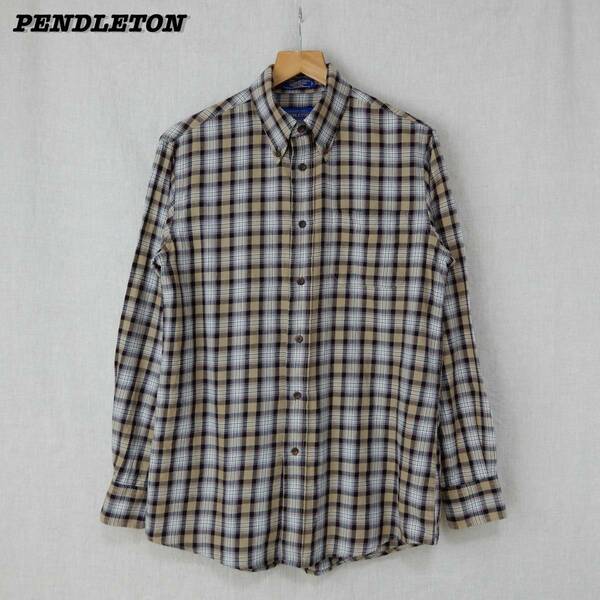 PENDLETON CANTERBURY CLOTH Shirts S SHIRT23094 ペンドルトン カンタベリークロス ボタンダウンシャツ メリノウール ピマコットン