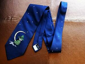 NK0968* superior article [ ultra rare / that time thing ] Moomin [snaf gold ] necktie 