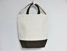 送料無料 新品 COUTURE D'ADAM CORNELL UNIV. TOTE BAG ブラウン クチュールドアダム 2way カレッジ キャンバス トート バッグ DADAM_画像2