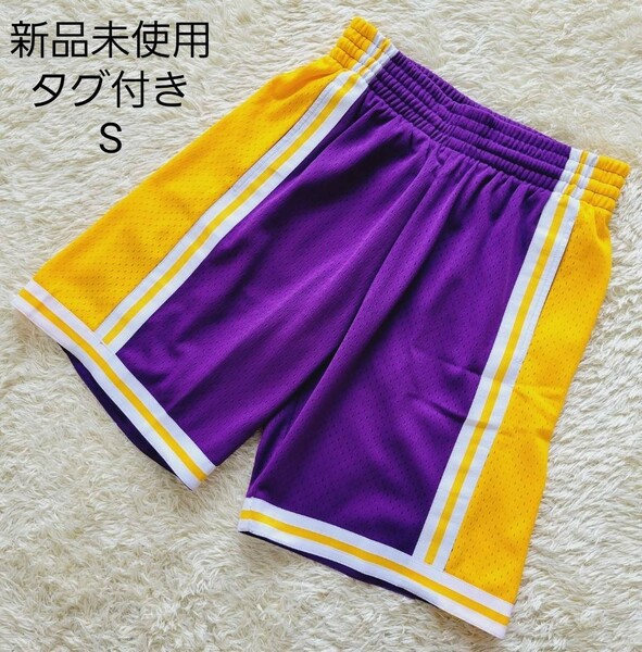 Mitchell & Ness NBA SWINGMAN ROAD SHORTS LAKERS 84-85 ミッチェルアンドネス スウィングマン ロード ショーツ ロサンゼルスレイカーズ 