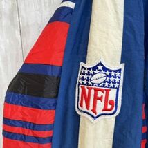 90sヴィンテージビンテージ古着　NFL×REEBOK　シンシナティペイトリオッツ　中綿入り刺繍ロゴスタジャンバーシティジャケット　サイズXL_画像9