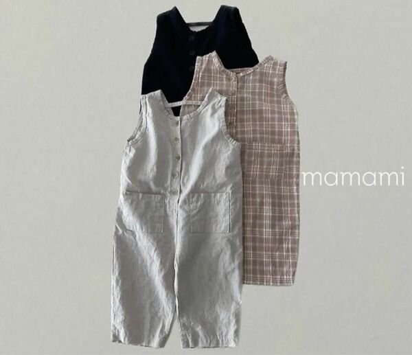 mamami button jump suit
