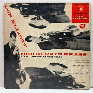 極美盤!! オリジナル MONO 深溝 DON ELLIOTT Featuring ELLIS LARKINS Doubles In Brass ('55 Vanguard) クールな寛ぎのモダン・スウィング