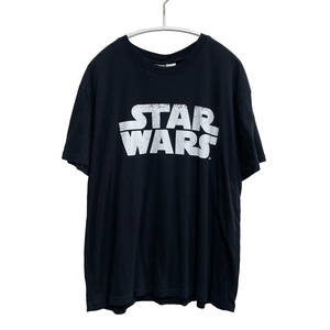 USA 古着 半袖 Tシャツ スターウォーズ STAR WARS ロゴ ブラック 黒 メンズL 古着卸 激安 BA0972