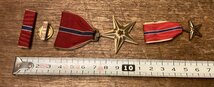 CC-9561 ■送料無料■ 米軍 空軍 BRONZE STAR MEDAL USA 軍隊 バッジ メダル プレート 授章 勲章 徽章 記章 ミリタリー アンティーク 43g /_画像7