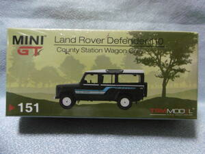 未開封新品 MINI GT 151 Land Rover Defender 110 County Station Wagon Grey