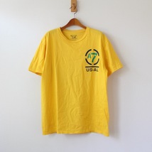 AMERICAN LIVING アメリカンリビング ラルフローレン × JCペニー Tシャツ 黄色 M （w-1982）_画像1