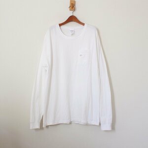 NOAH ノア 長袖Tシャツ ポケT 白 L （w-1847）