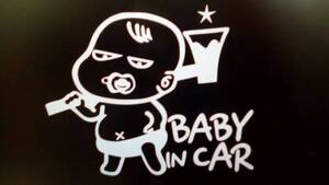 文字とカラー変更可　BABY in CAR　CHILD in CAR　 ステッカー ベビーインカー　他の画像でオリジナル作成可能です 