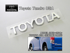 タンドラK50/TOYOTA/トヨタTUNDRA純正USエンブレム-リアTOYOTA文字/USDM北米仕様レギュラー.ダブル.エクストラ.クルーマックス.キャブUSA