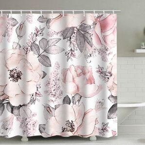 新品 シャワーカーテン 120x180 防カビ 撥水 軽量 花柄 SC12間仕切り