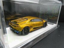 即決◆未開封◆ 1/64 OneワンモデルModel リバティーLibertyウォークwalkプレミアムコレクションLB-WORKS ウラカンHuracan LP610 Gold_画像2