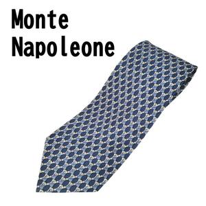 美品 Monte Napoleone モンテナポレオーネ シルク ネクタイ