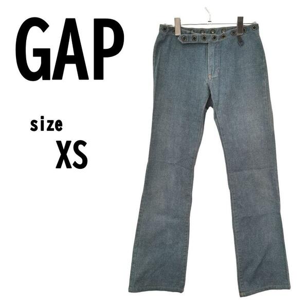 【XS(0)】GAP ギャップ レディース ジーンズ ユニーク ヴィンテージ風