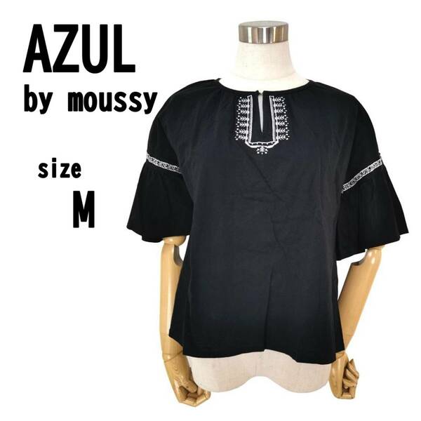 【M】AZUL by moussy アズール レディース トップス 民族模様入り