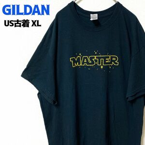 US古着 GILDAN ギルダン 半袖Tシャツ ゆるだぼ XL ブラック ヴィンテージ