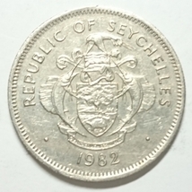 【セイシェル】1ルピー硬貨 1982年 約25.5mm (8)_画像2