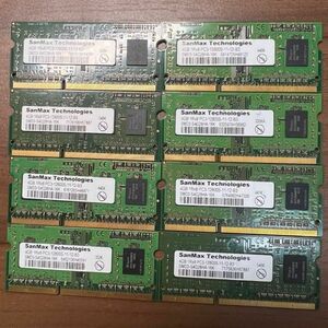 8枚 PC3-12800S (DDR3-1600) 4GB SO-DIMM 204pin ノートPC用メモリ