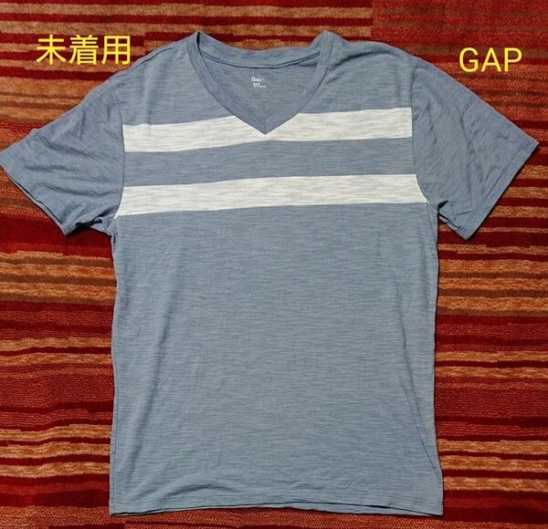 新品未使用 GAP Vネック ボーダー Tシャツ