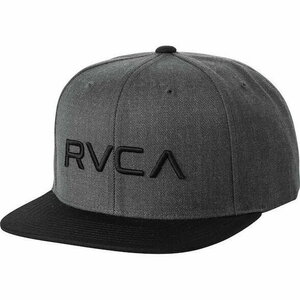 RVCA Twill Snapback Hat Cap Charcoal/Black キャップ