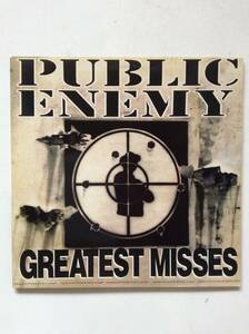 PUBLIC ENEMY/GREATEST MISSES/LP2枚組/名曲名盤ヒップホップクラシック/HIPHOP/オールドスクール/DJMURO/RAP/ヒップホップダンス