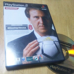 PS2【ワールドサッカー ウイニングイレブン8】2004年コナミ　送料無料、返金保証　プレイステーション2ソフト　発送前に動作確認をします　