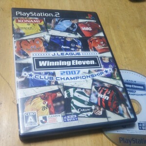 PS2【J.League Winning Eleven 2007 CLUB CHAMPIONSHIPPS2】2007年コナミ　送料無料、返金保証　発送前に動作確認をします