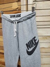 NIKE ナイキ スウェットパンツ 七分丈 ビックスウォッシュ ロゴ レディース グレー size S_画像2