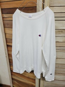 チャンピオン/Champion Kanoko L/S Tops 鹿の子 スウェット トレーナー ロンTシャツ size L ホワイト 白