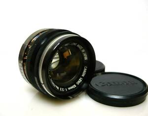 ★Canon(キャノン)◆ LENS 50mm 1:2.2 ◆ライカ Lマウント●稀少◆実用・良品