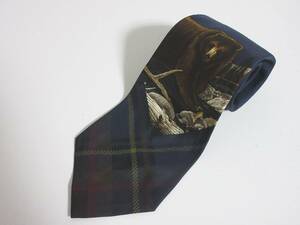 Ralph Lauren Ralph Lauren necktie bear Bear silk 100% navy blue irmri yg3863