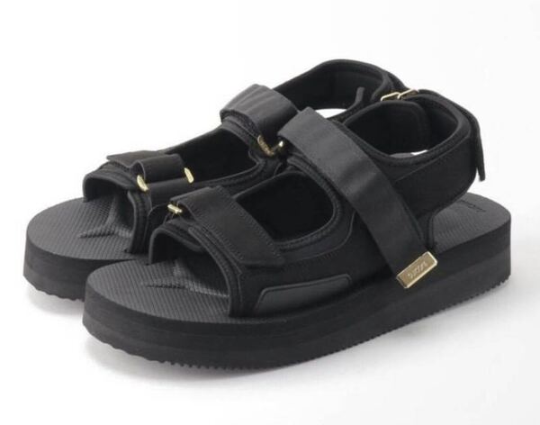 美品 送料込 MUSE de Deuxieme Classe SUICOKE スイコック STRAP サンダル 38 25cm ブラック 黒 ユニセックス