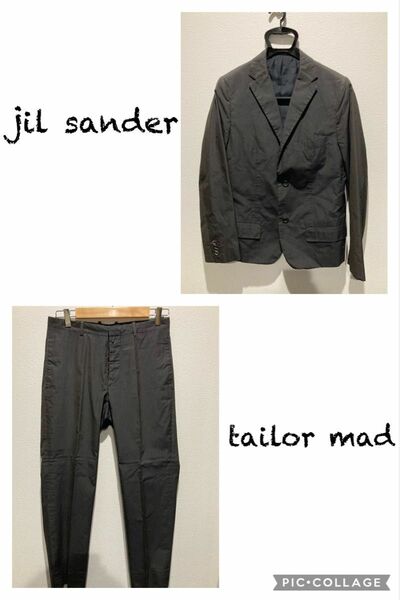 jil sander tailor mad ストライプスーツ　イタリア製 セットアップスーツ 上下セット