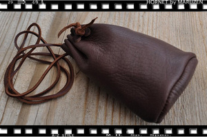 ti earth gold *metisn pouch * Brown type? new goods deer leather 