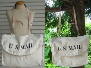  flap attaching canvas ground mail bag with strap . new goods 