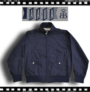 サイズ４０（L~XL相応)BARACUTA BLUE LINE ハリントンジャケット　バラク－タスイングトップ　ネイビー　新品　ゴルフウエアー