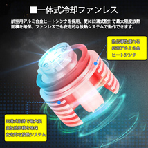 LEDフォグランプ L1B専用 イエロー発光 DC12V 3000ルーメン 3000K 交換用 2個セット 1年保証_画像3