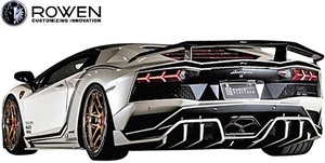 【M's】Lamborghini Aventador S LP740-4 (2017.1-) ROWEN トランクスポイラー／／FRP製 ロエン エアロ アヴェンタドールS 1G002T00