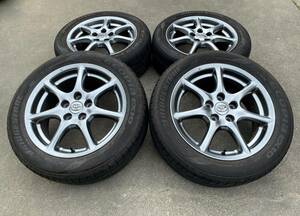 【超美品！ ハイグロス！ トヨタ GSR50 エスティマ 純正 アルミ ホイール&ブリジストン エコピア 215/55R17 4本 17×7J +50 5穴 PCD114.3】