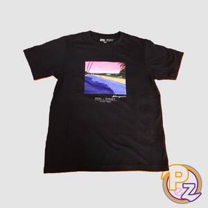 【新品】■UT 永井博■Tシャツ(POOL/SUNSET)■(L)　ユニクロ・大滝詠一・A LONG VACATION