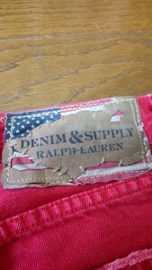 ラルフローレン デニム ヴィンテージ加工 ダメージ 30 美品 Ralph Lauren