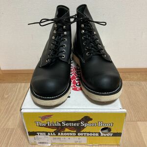 【美品】RED WING 8165 6inch CLASSIC PLAIN TOE Black Chrome レッドウィング プレーントゥ ブラック 2019年製 サイズ9D 27cm USA製