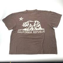 CALIFORNIA REPUBLIC Tシャツ ブラウン_画像1