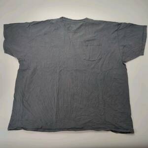 3XL FRUIT OF THE LOOM ポケットTシャツ 無地 グレー リユース ultramto