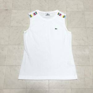 【送料360円】LACOSTE ラコステ パイル地タンクトップ 女性用 レディース サイズ38 ノースリーブ CD52