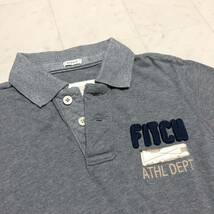 【送料360円】Abercrombie&Fitch アバクロ 半袖ポロシャツ 小さめ 男性用 メンズ Sサイズ グレー 古着 CD56_画像3