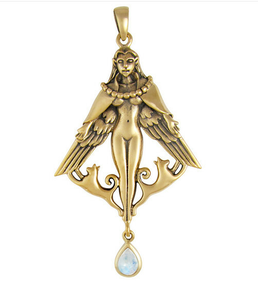 MM Bronze Freya with Rainbow Moonstone