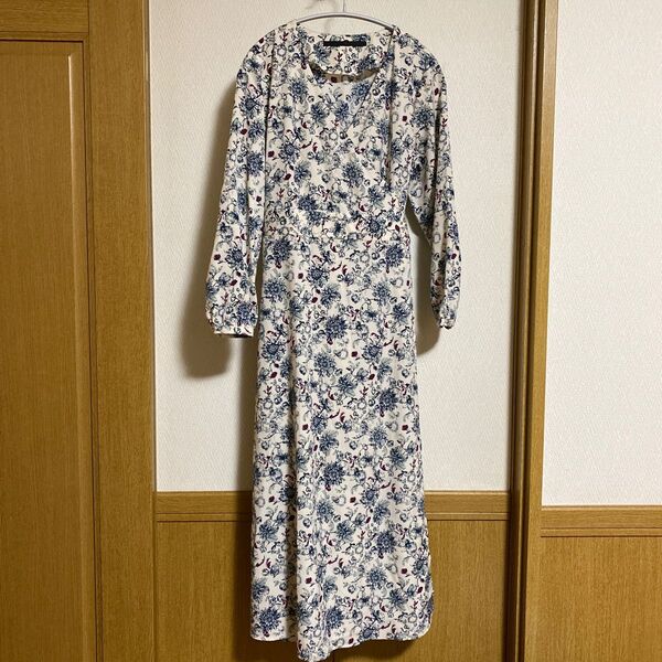 KBF 花柄 カシュクールワンピース