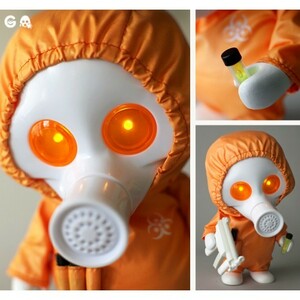 ThreeA Germ S004 BYO 未開封新品 LED EYES ORANGE VINYL 3A 検) UV アンダーバース スリーゼロ Threezero