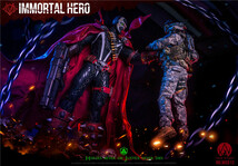 WAR STORY 1/6 スポーン IMMORTAL HERO 高さは44センチ 未開封新品 WS013 SPAWN アクションフィギュア 検） ホットトイズ_画像4